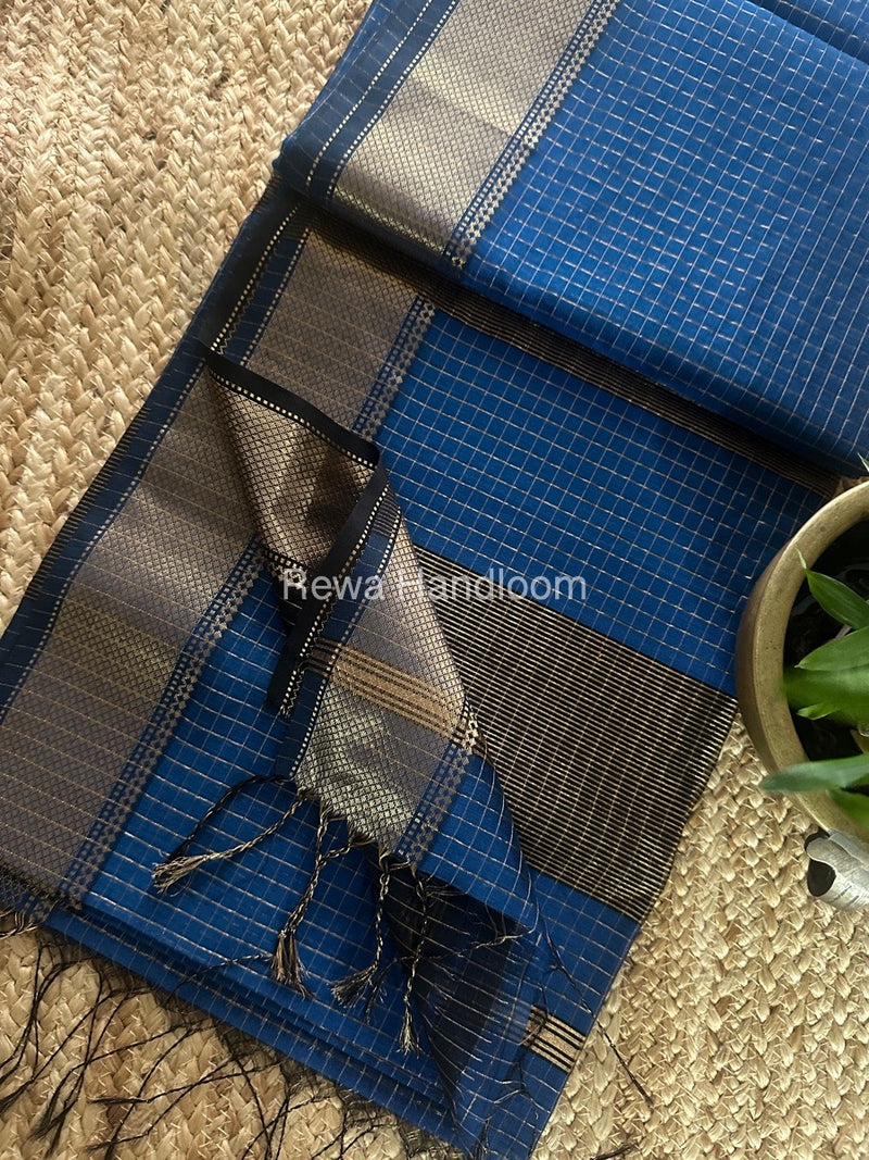 Maheshwari Zari Checks Saree