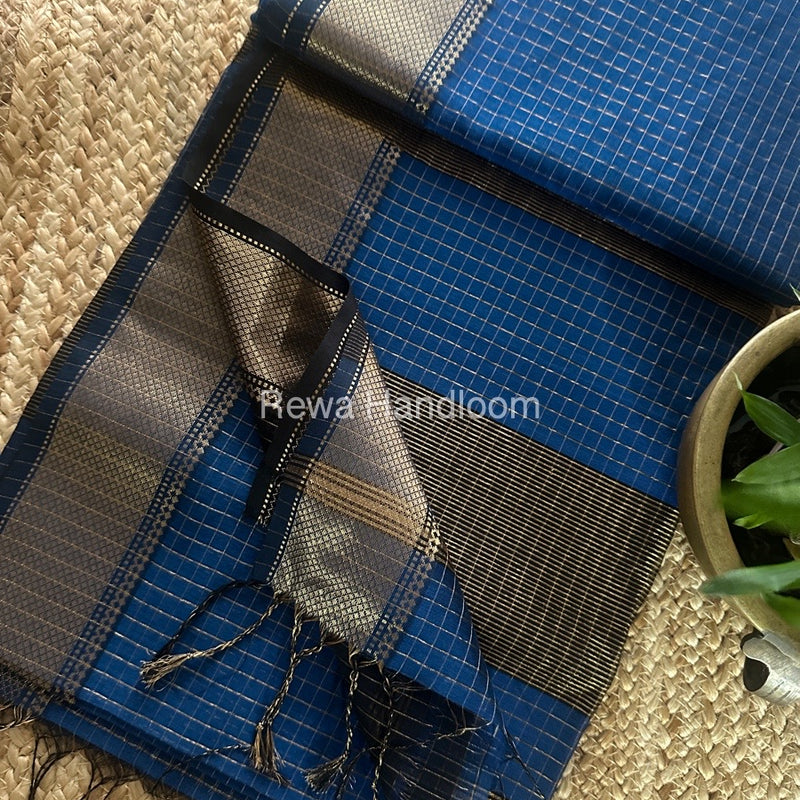 Maheshwari Zari Checks Saree