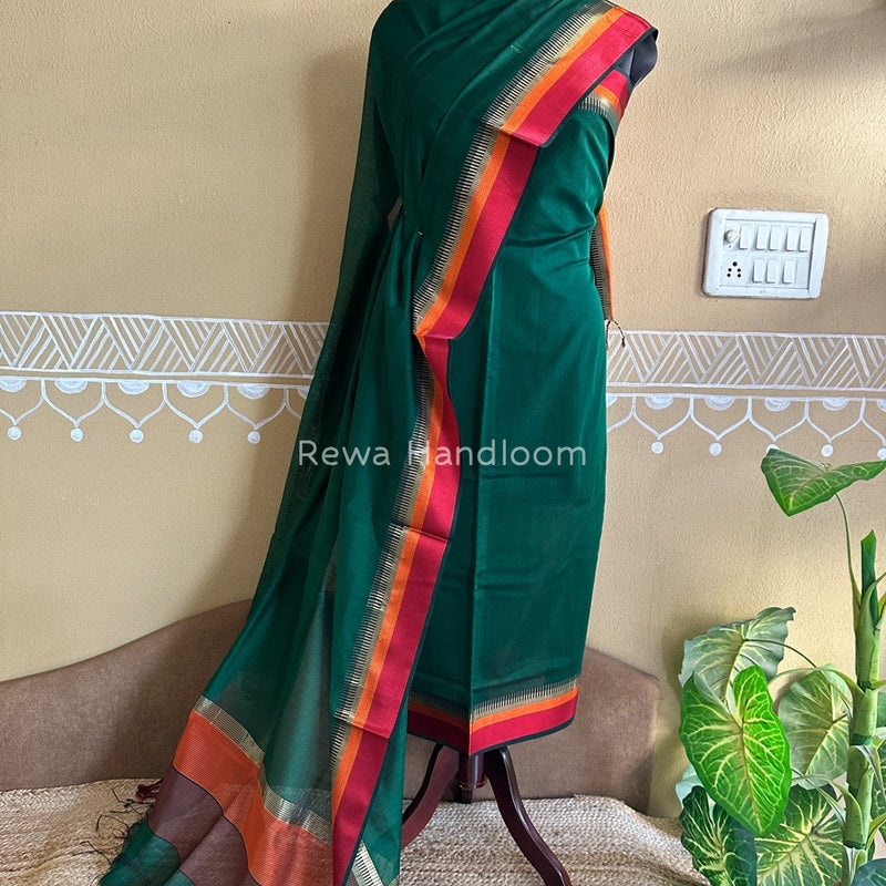 Maheshwari Multicolour Dress Material
