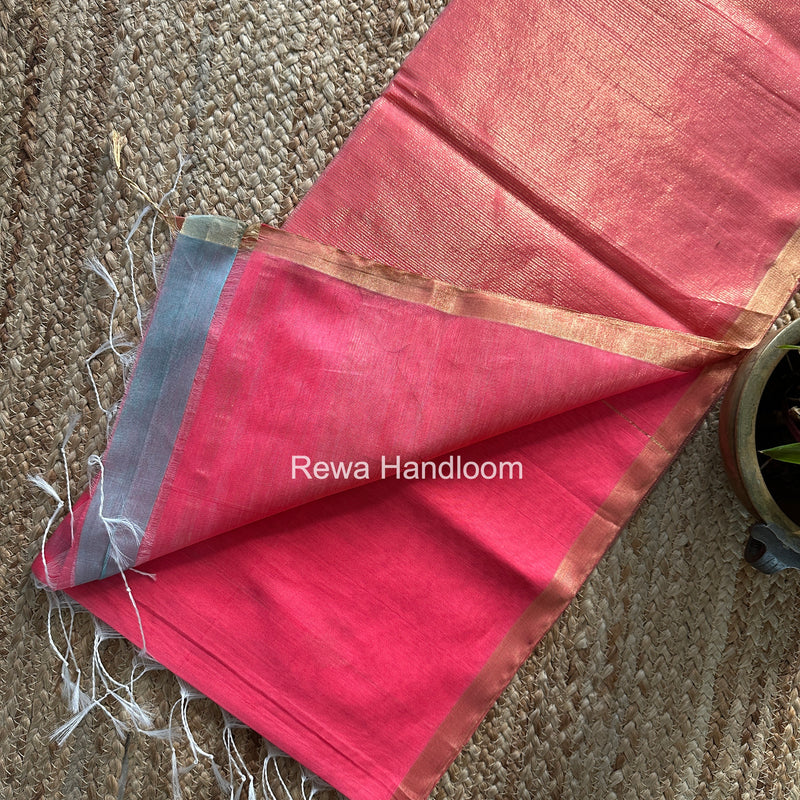Maheshwari Carrot Red Butti Saree JLBS05