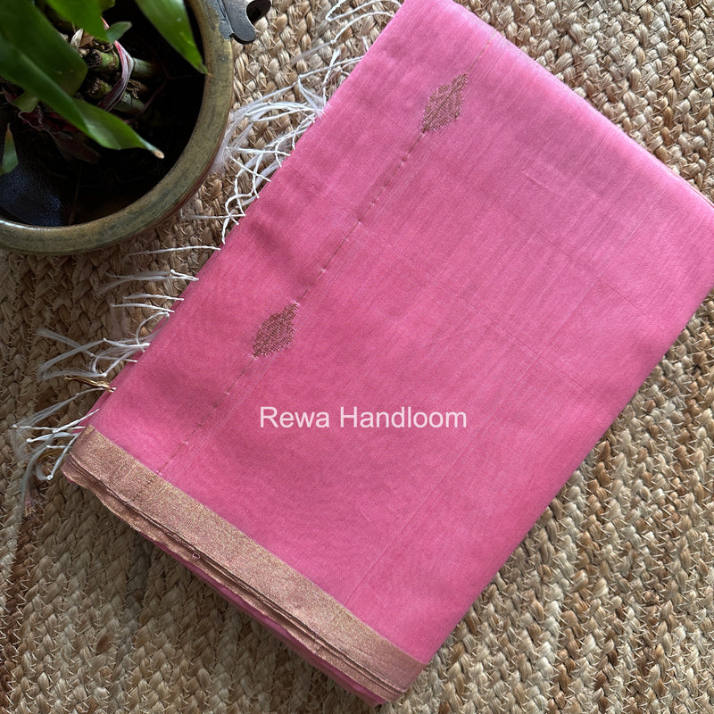 Maheshwari Baby Pink Shaded Butti Saree JLBS01