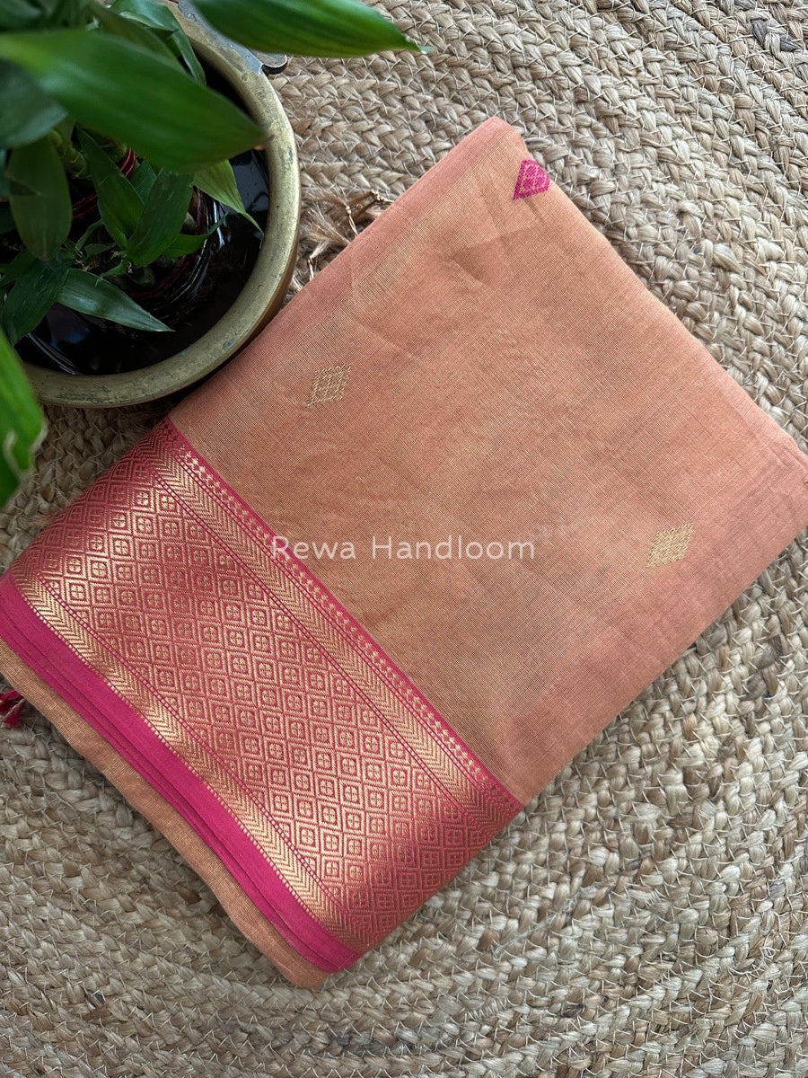 Maheshwari Tissue Butti Saree