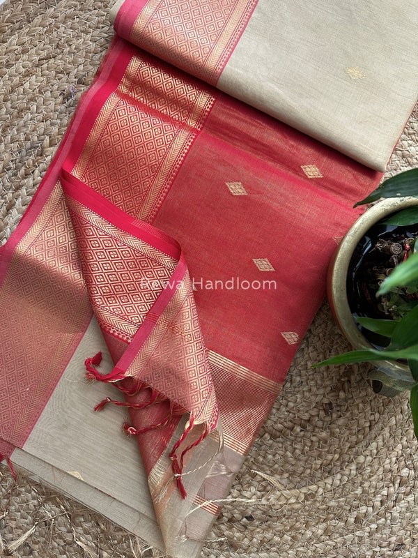 Maheshwari Tissue Butti Saree