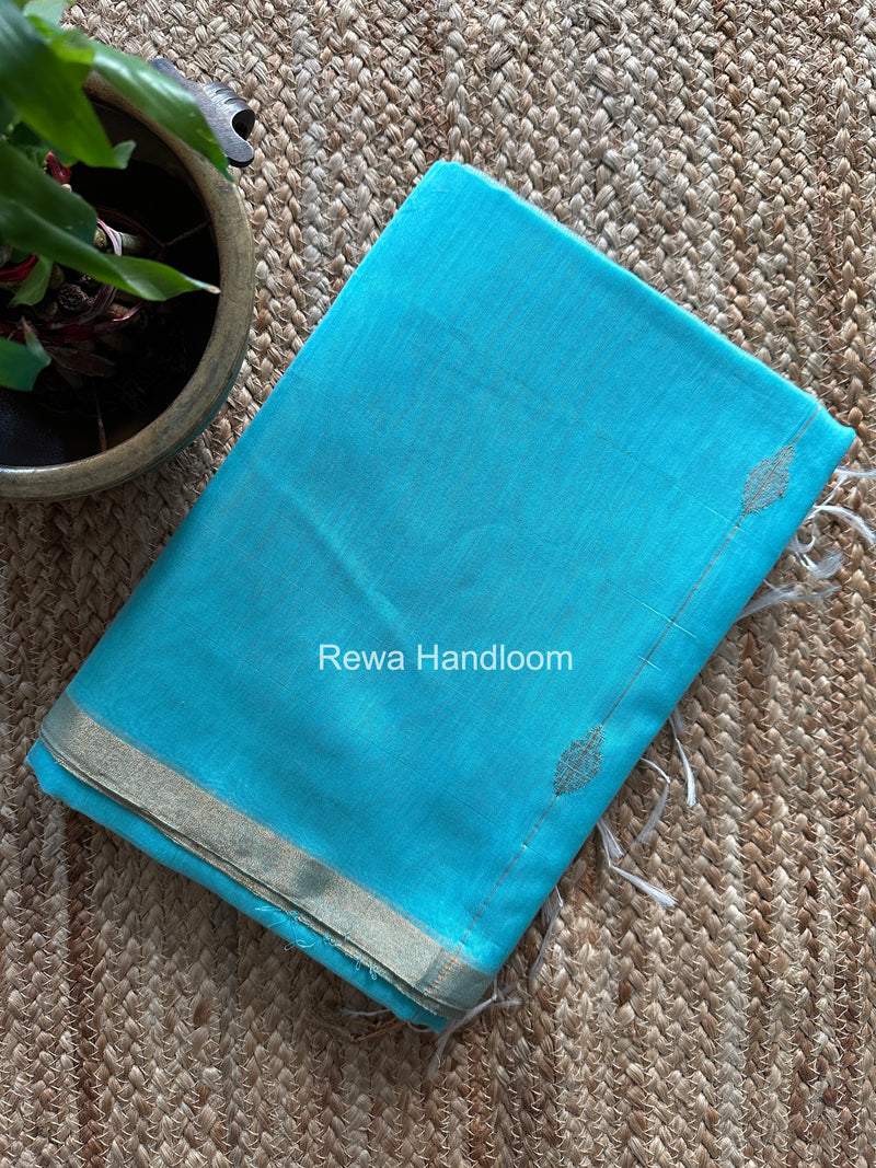 Maheshwari Sky Blue Butti Saree JLBS06