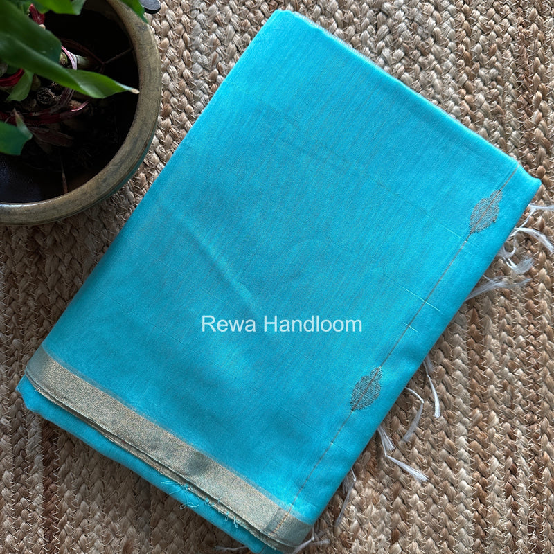 Maheshwari Sky Blue Butti Saree JLBS06