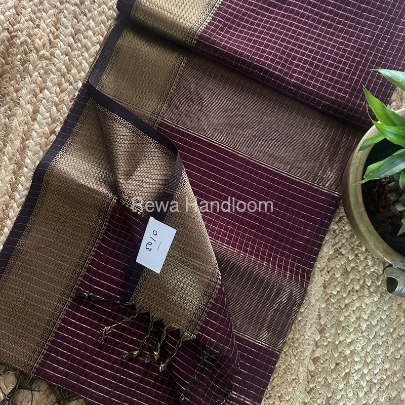 Maheshwari Zari Checks Saree