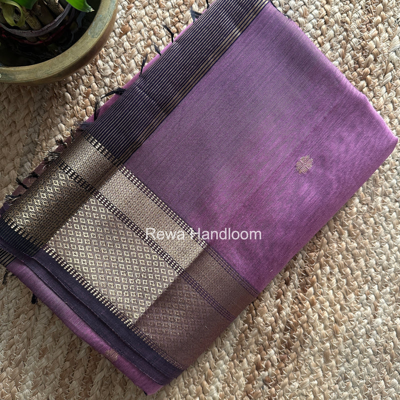 Maheshwari Onion Pink Flower Butti Saree JBS0102