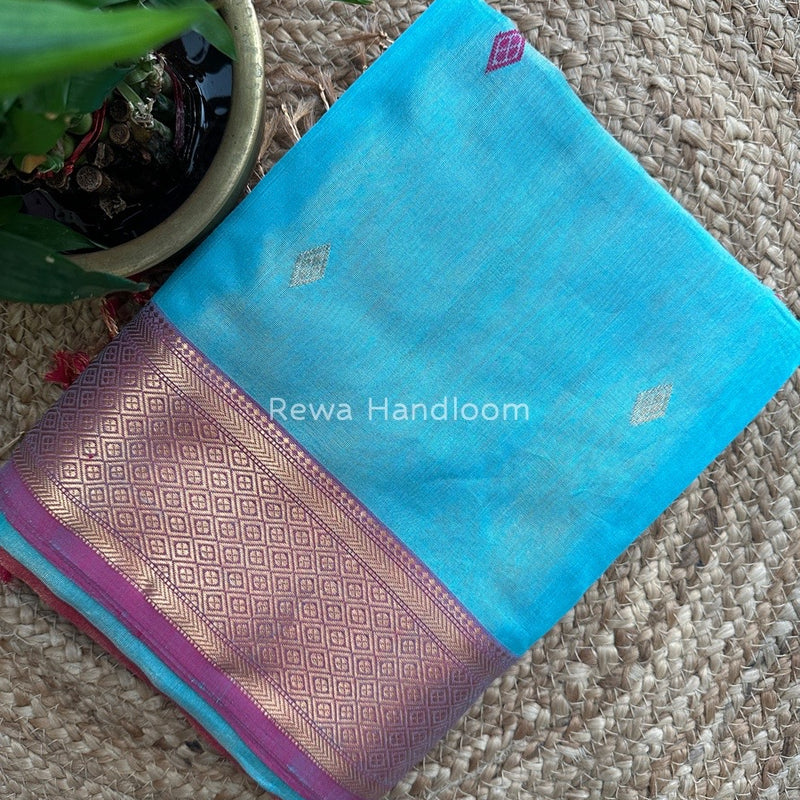 Maheshwari Tissue Butti Saree