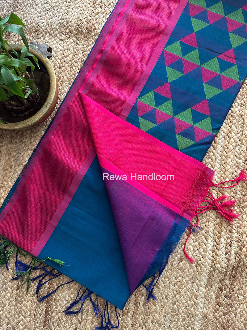 Maheshwari Morpankhi Heavy Pallu Saree DPS029 