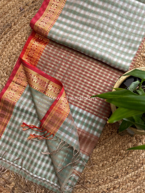 Maheshwari Garbha Reshami Silk Saree