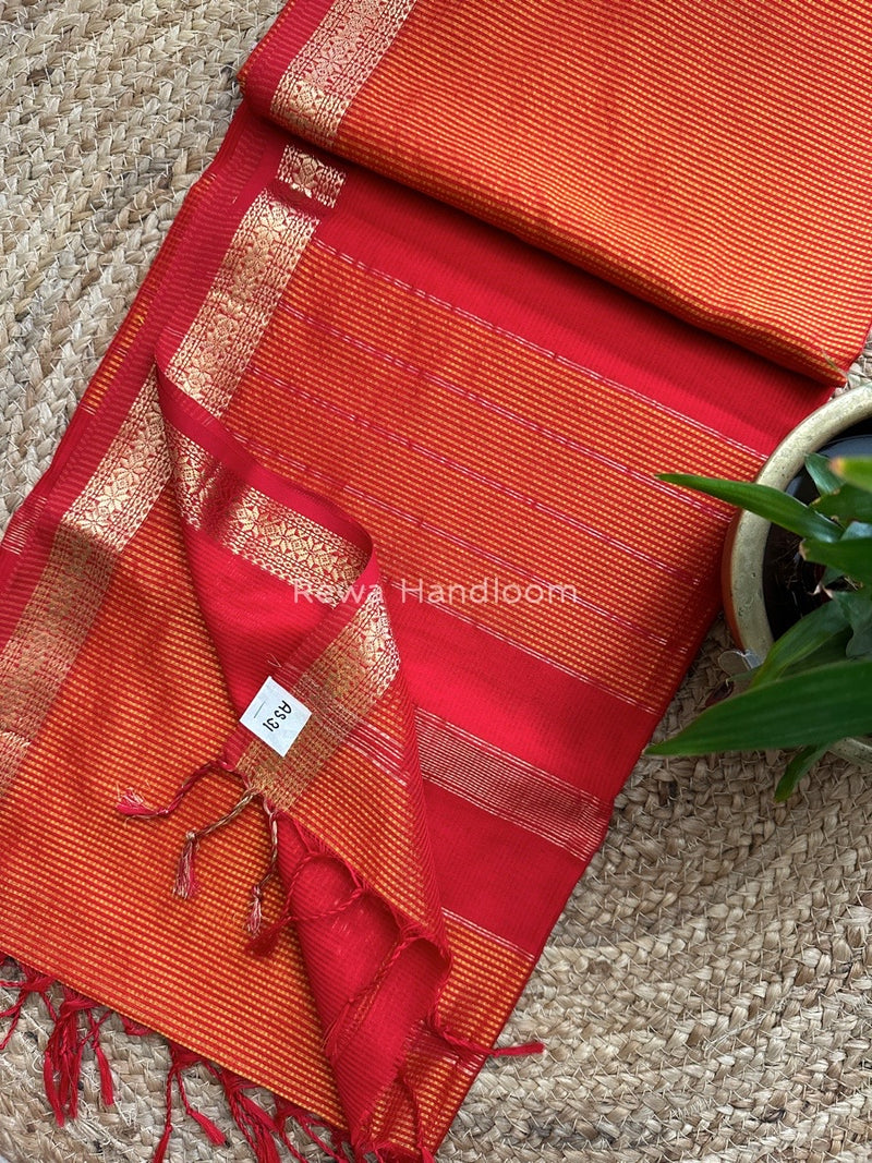 Maheshwari Garbha Reshami Silk Saree