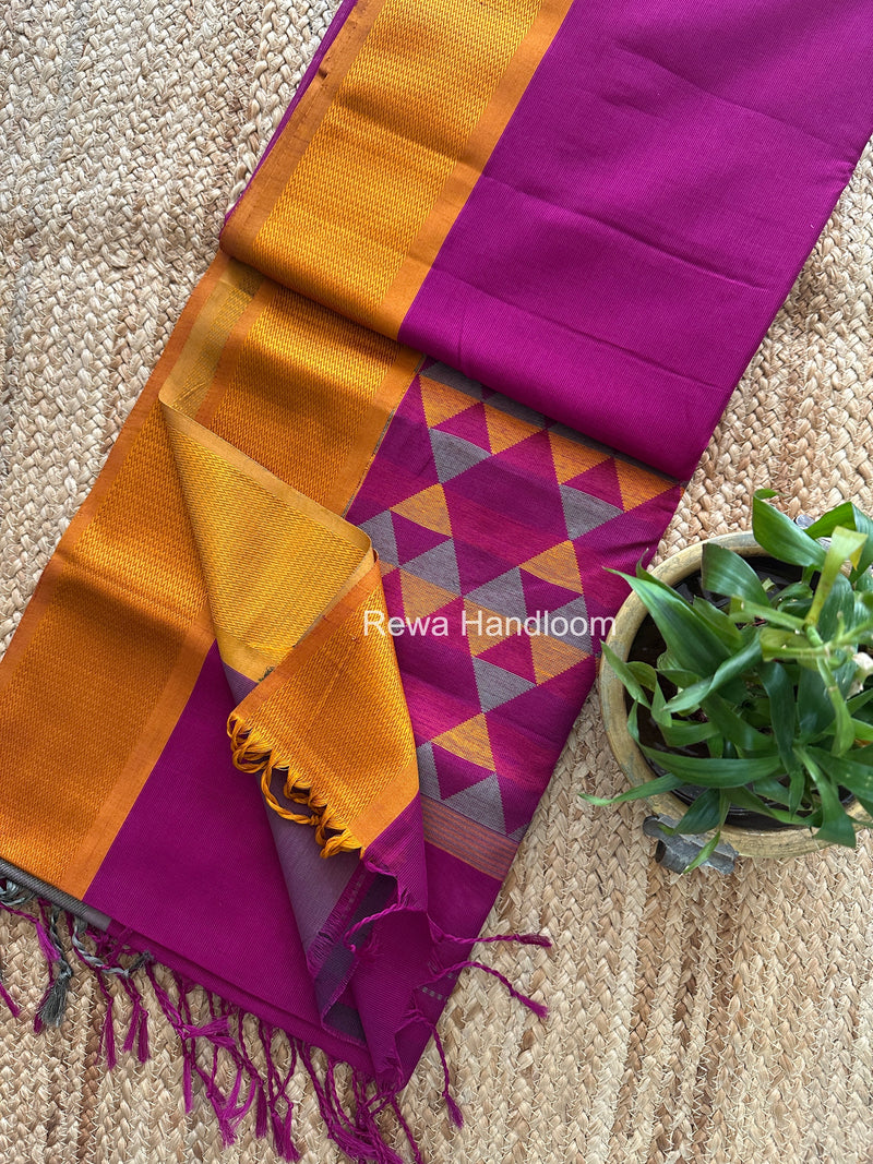 Maheshwari Heavy Pallu Saree