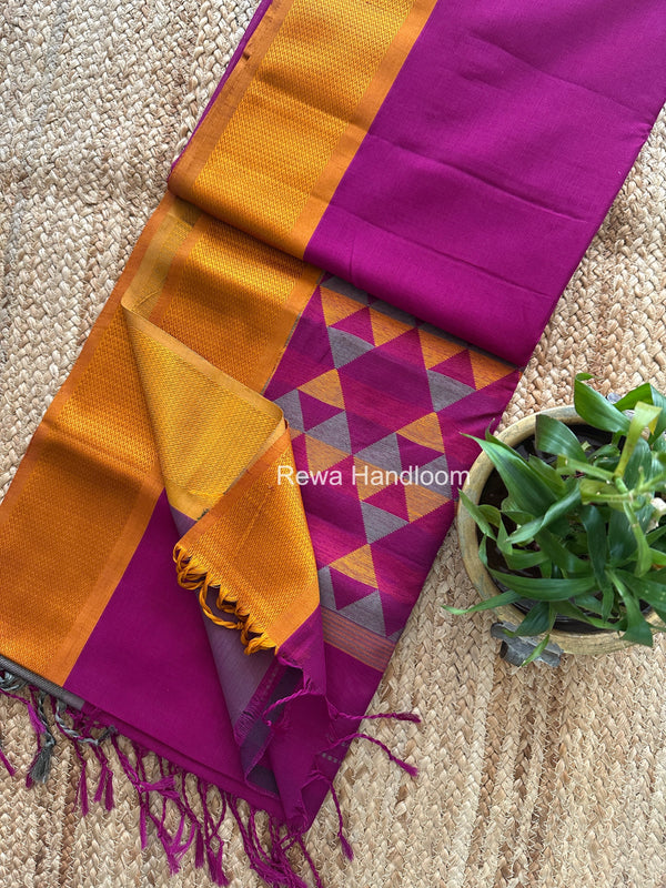Maheshwari Heavy Pallu Saree