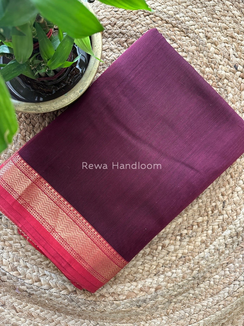 Maheshwari Wine Gichha Pallu Saree GP025