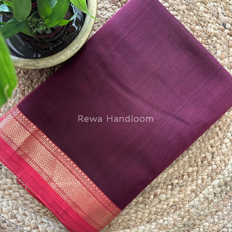 Maheshwari Wine Gichha Pallu Saree GP025
