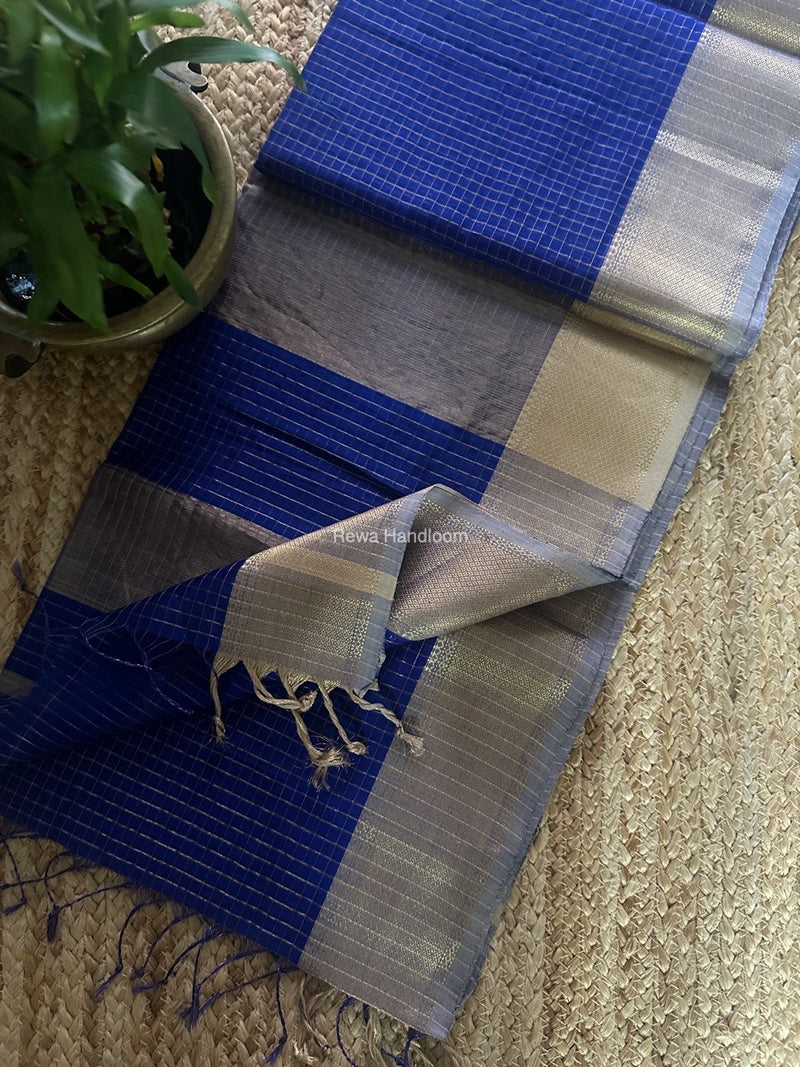 Maheshwari Zari Checks Saree 