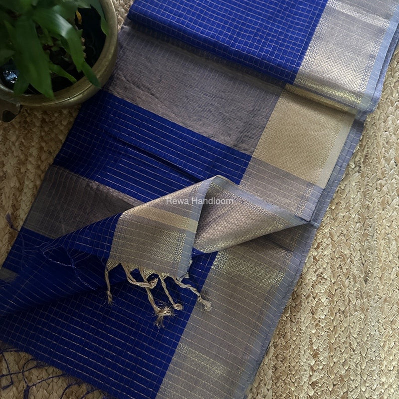 Maheshwari Zari Checks Saree 