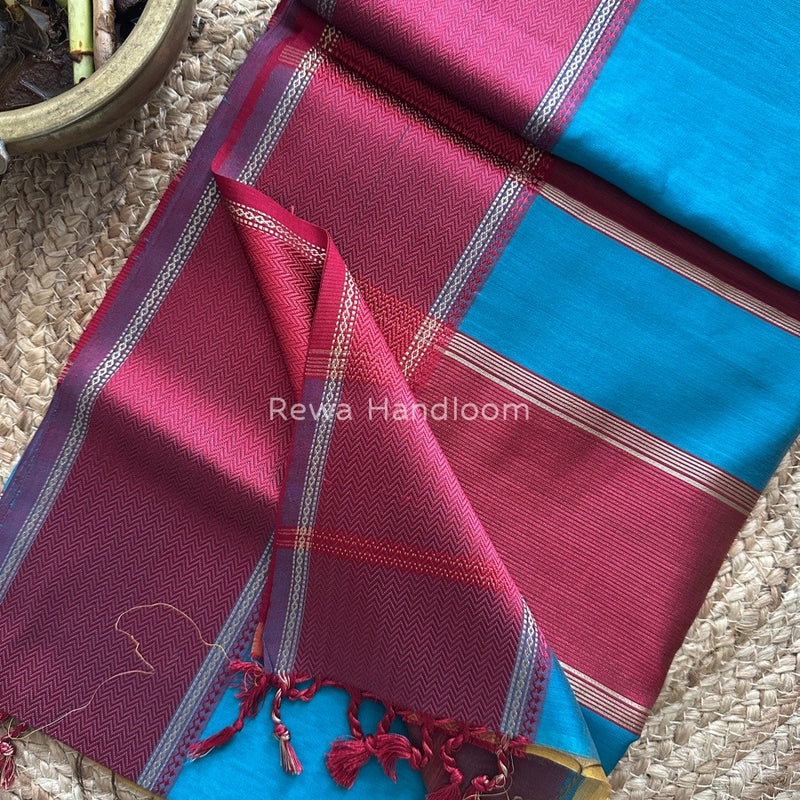Maheshwari Resham Thread Border Saree