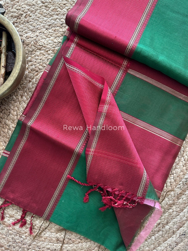 Maheshwari Resham Thread Border Saree