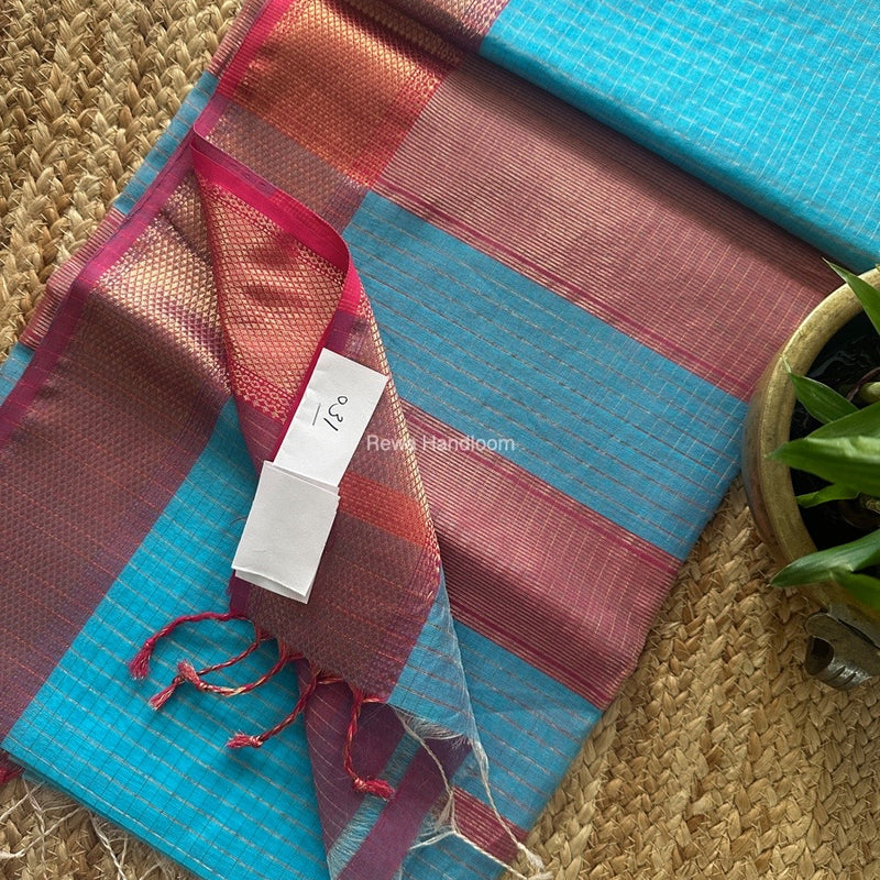 Maheshwari Zari Checks Saree