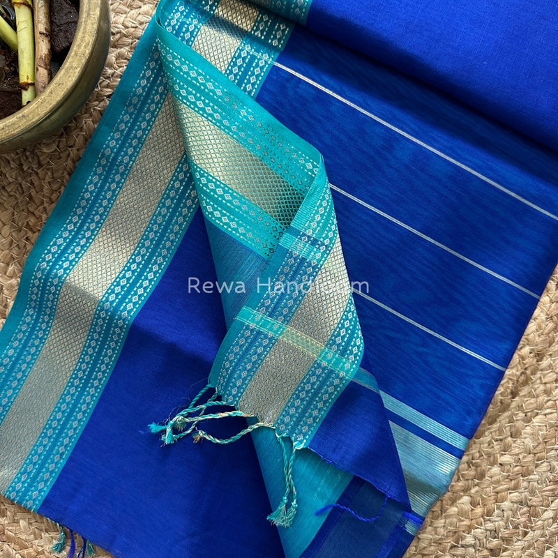 Exclusive Maheshwari Zari Border Saree