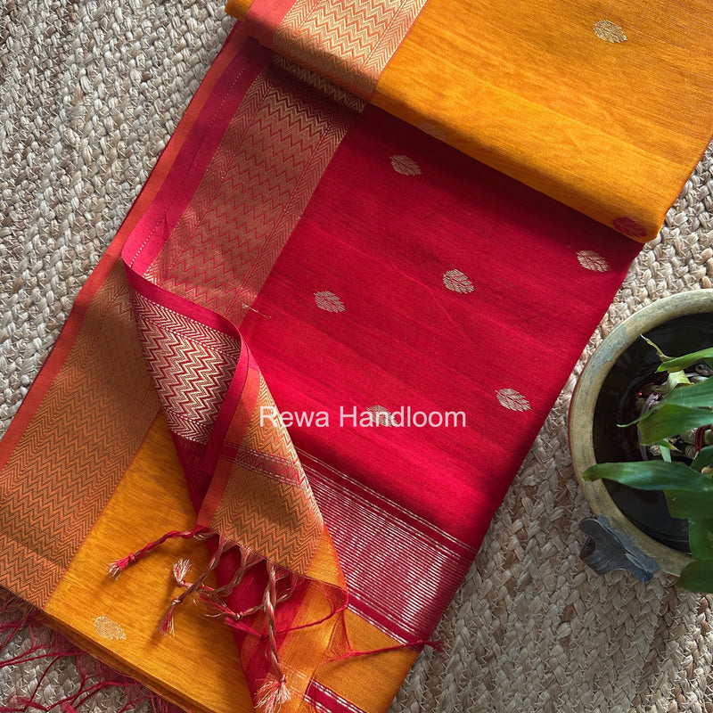 Maheshwari Flower Butti Saree
