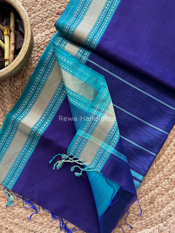 Exclusive Maheshwari Zari Border Saree