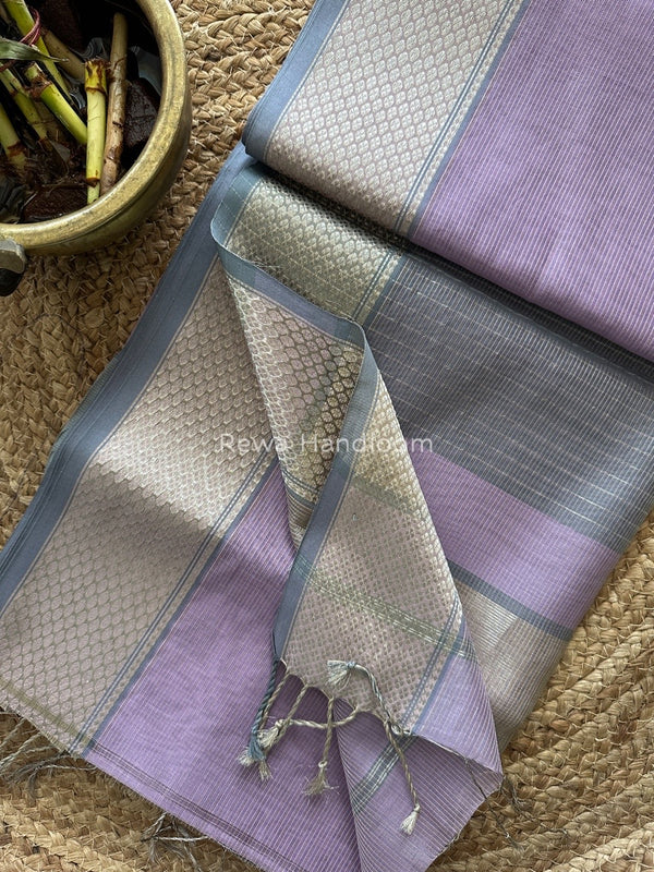 Exclusive Maheswari Silver Tissue Saree