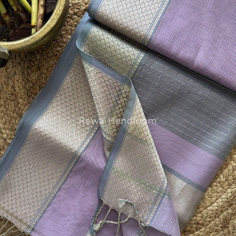 Exclusive Maheswari Silver Tissue Saree