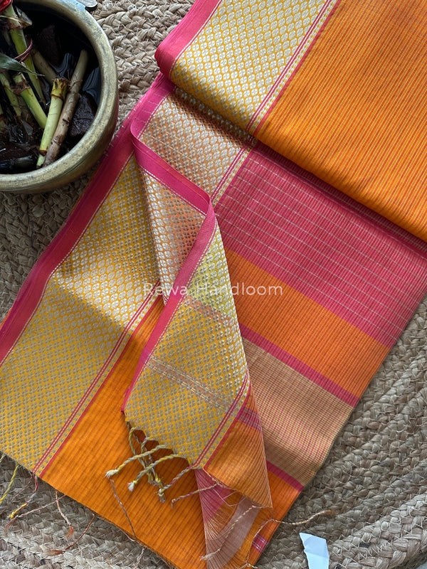 Exclusive Maheswari Silver Tissue Saree
