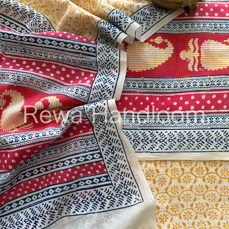  Indigo Bagh Print Suit