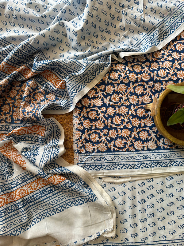 Bagh Print Cotton Suit