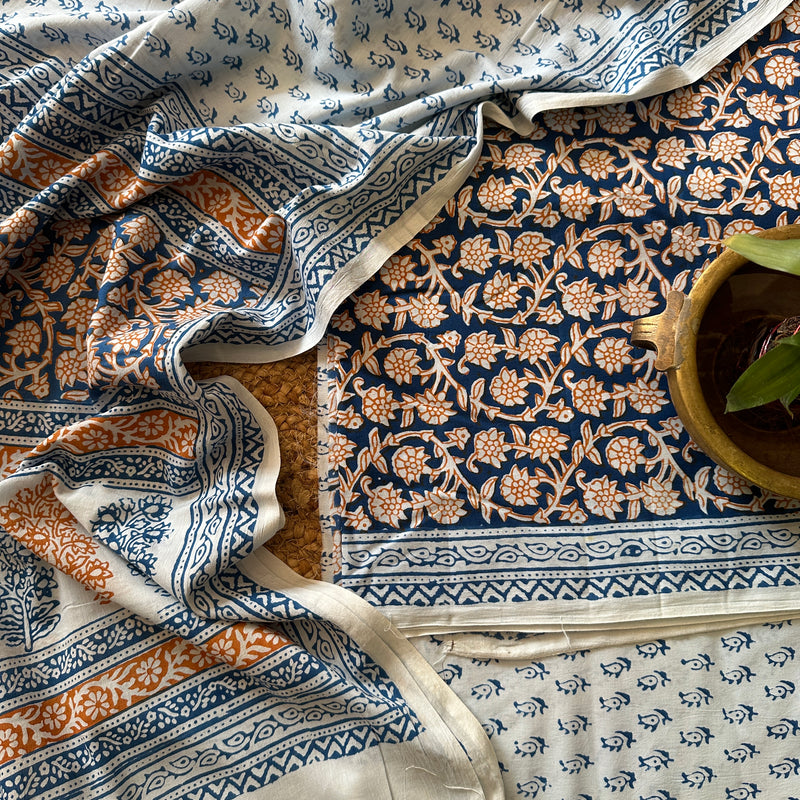 Bagh Print Cotton Suit