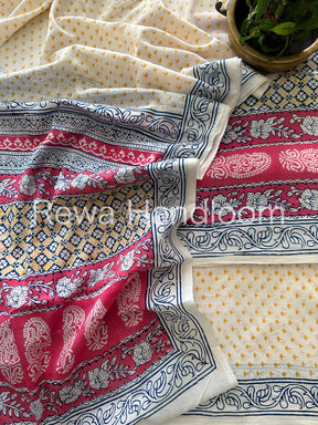  Indigo Bagh Print Suit