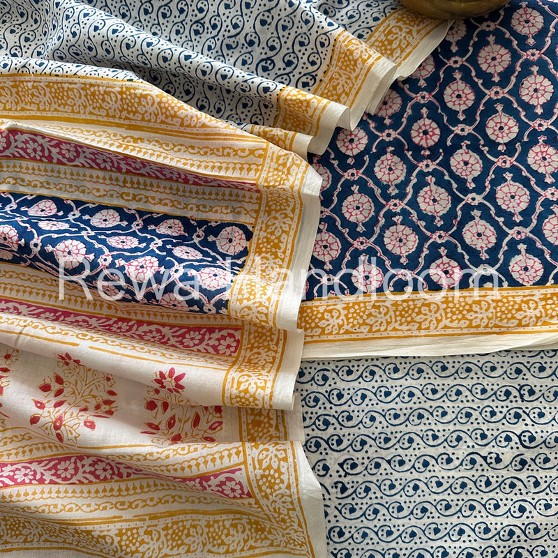  Indigo Bagh Print Suit