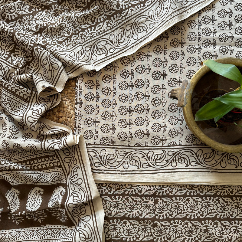 Bagh Print Cotton Suit