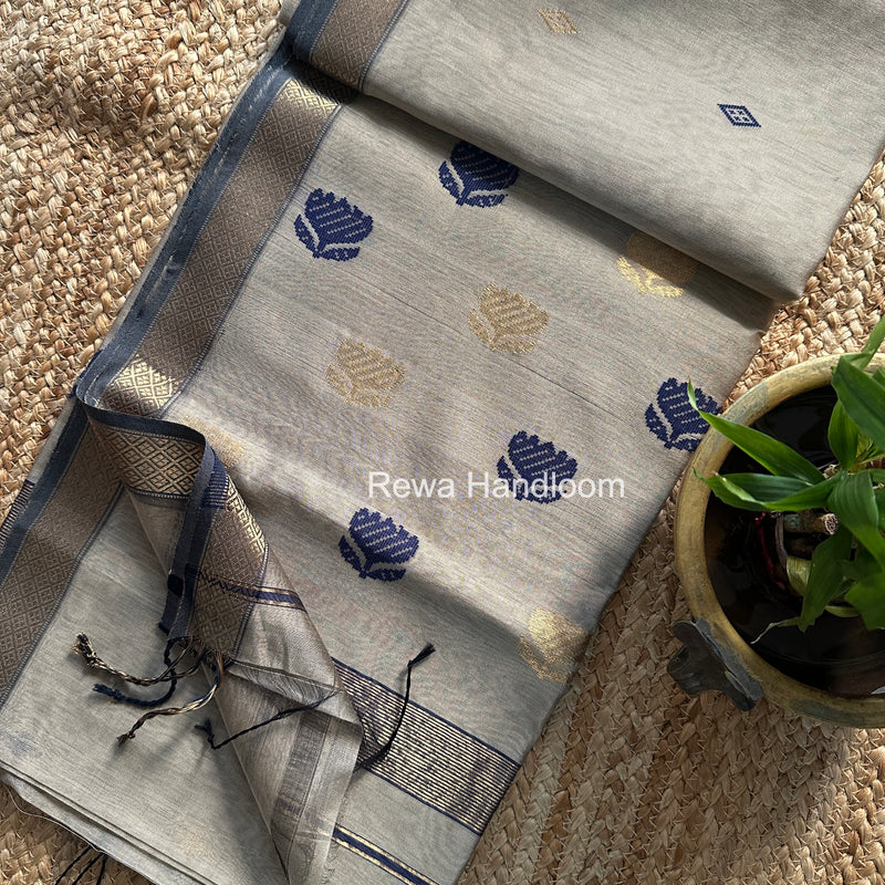 Maheshwari Lotus Butta Saree