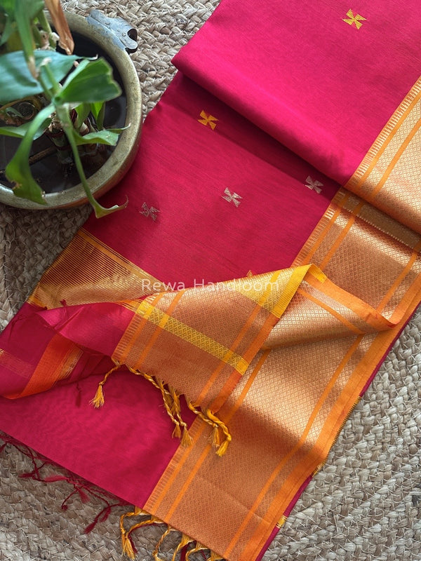Maheshwari Zari Butti Saree