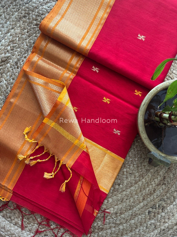 Maheshwari Zari Butti Saree