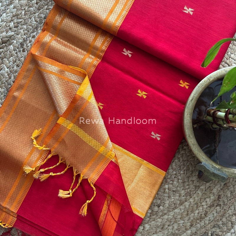 Maheshwari Zari Butti Saree