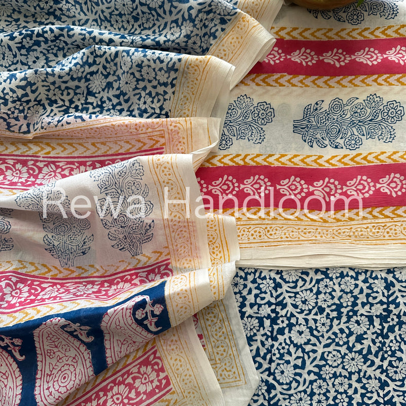  Indigo Bagh Print Suit