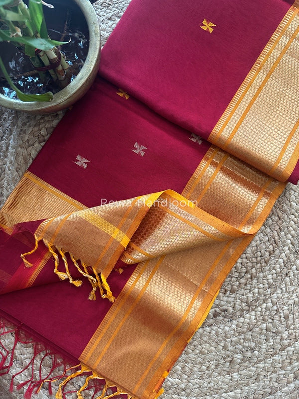 Maheshwari Zari Butti Saree