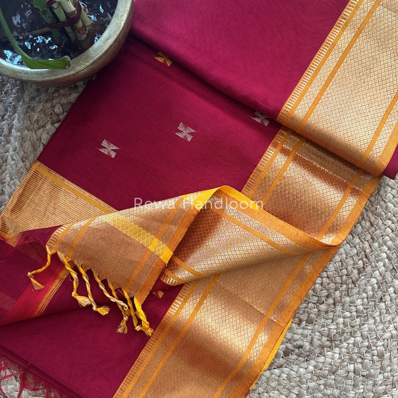 Maheshwari Zari Butti Saree