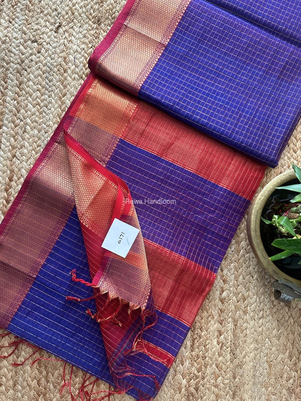 Maheshwari Zari Checks Saree 