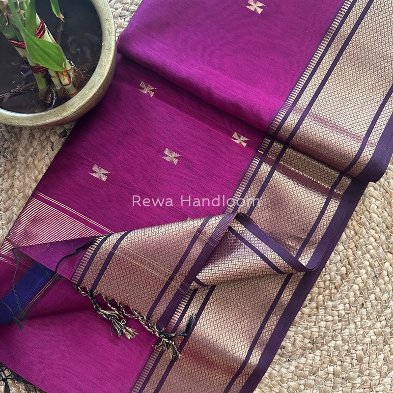 Maheshwari Zari Butti Saree