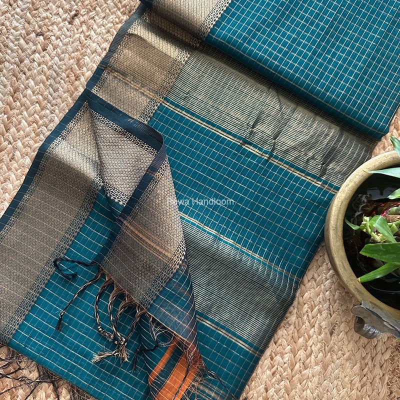 Maheshwari Zari Checks Saree