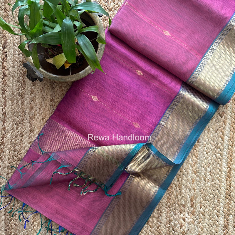 Maheshwari Shaded Butti Saree
