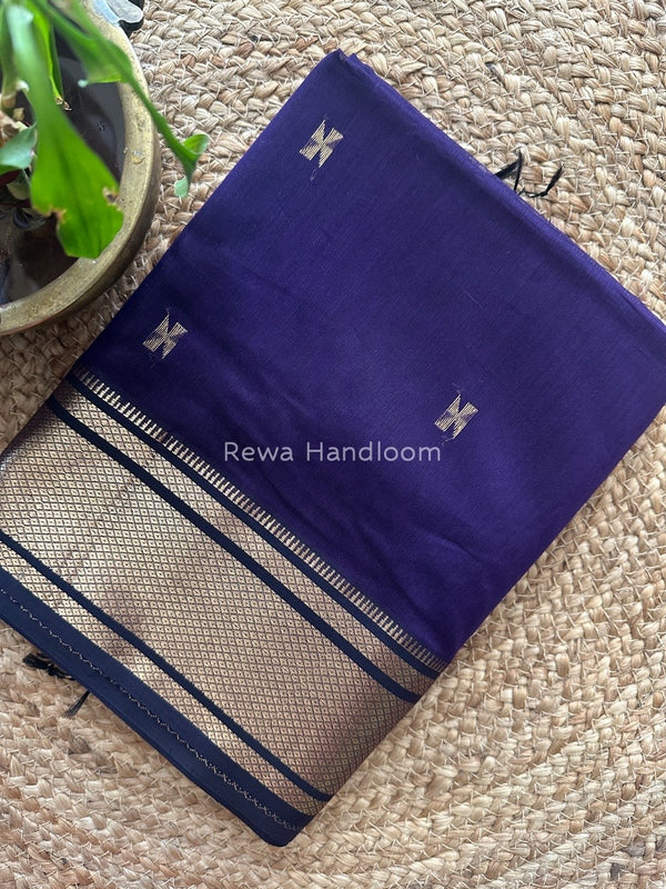 Maheshwari Violet Zari Butti Saree SW029
