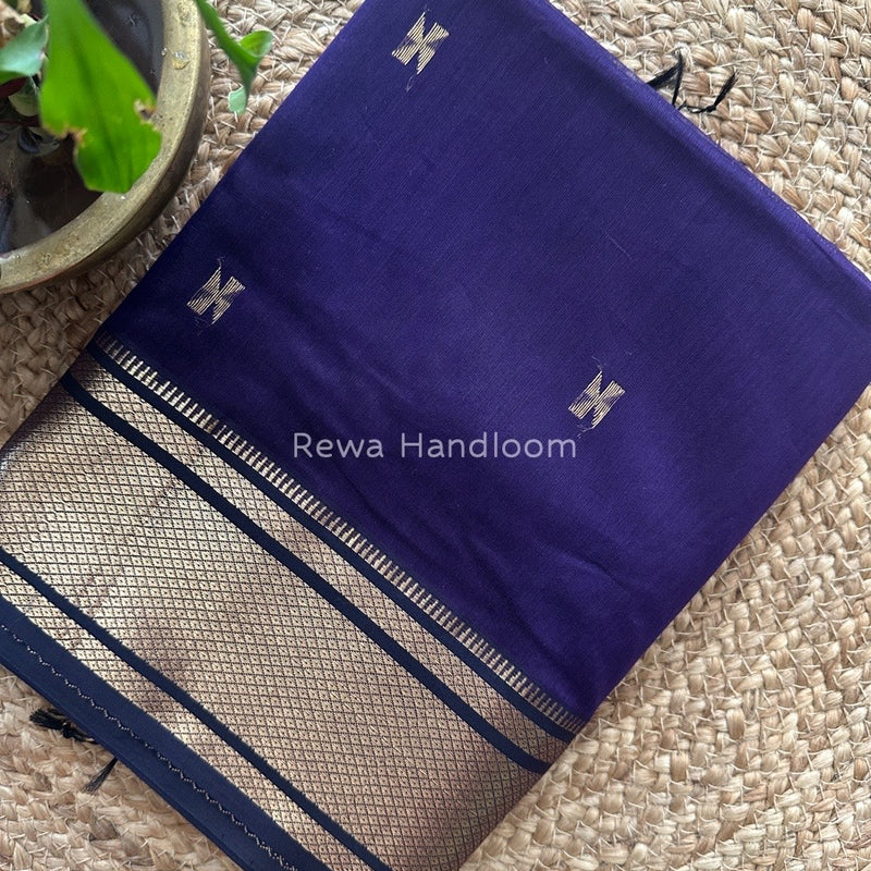 Maheshwari Violet Zari Butti Saree SW029