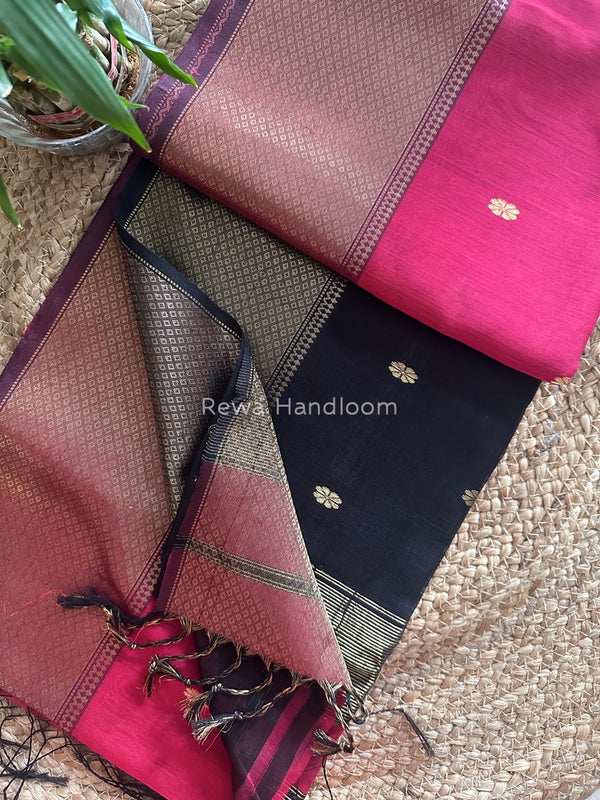 Maheshwari Zari Skirt Butti Saree
